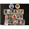 Image 1 : NHL HOCKEY CARDS/ BUTTONS LOT