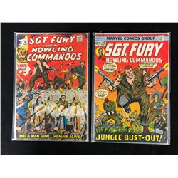 SGT. FURY AND HIS HOWLING COMMANDOS COMIC BOOK LOT #91/ #114 (MARVEL COMICS)