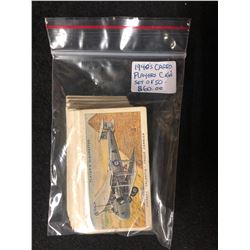 1940'S PLAYERS CIGARETTE CARDS SET (SET OF 50)