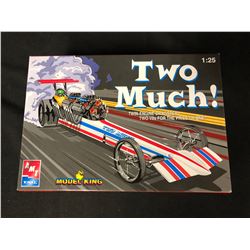 AMT/ERTL 1:25 SCALE TWIN ENGINE DRAGSTER UNASSEMBLED MODEL KIT