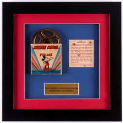 1944 MICKEY MOUSE ORIGINAL FILM REEL FRAMED DISPLAY