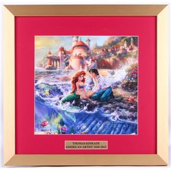 THOMAS KINCADE ORIGINAL ART LITTLE MERMAID FRAMED OIL PAINTING