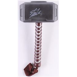 Stan Lee Signed Thor Hammer Movie Prop Replica (Lee Hologram)