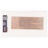 Image 2 : 1969 WOODSTOCK MUSIC AND ART FAIR CONCERT TICKET (FULL MINT 9) AUGUST 16 - BIEGE