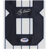 Image 2 : Yogi Berra Signed Yankees 35" x 43" Custom Framed Jersey (PSA COA)