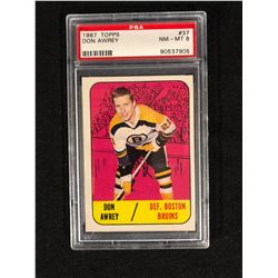 1967 TOPPS #37 DON AWREY (NM-MT 8) PSA GRADED