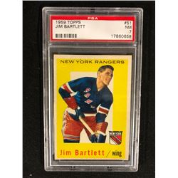 1959 TOPPS #51 JIM BARTLETT (NM 7) PSA GRADED