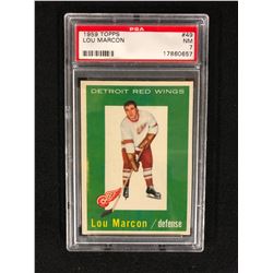 1959 TOPPS #49 LOU MARCON (NM 7) PSA GRADED