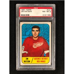 1967 TOPPS #107 JIM WATSON (NM-MT 8) PSA GRADED