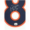 Image 2 : Peyton Manning Signed Broncos 35x43 Custom Framed Jersey Display (FANATICS COA)