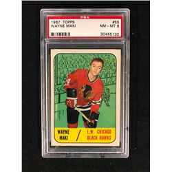 1967 TOPPS #55 WAYNE MAKI (NM-MT 8) PSA GRADED