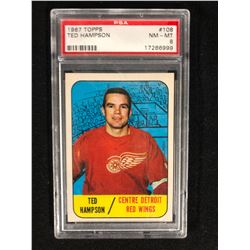 1967 TOPPS #108 TED HAMPSON (NM-MT 8) PSA GRADED