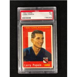 1959 TOPPS #21 LARRY POPEIN (NM 7) PSA GRADED