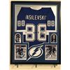 Image 1 : Andrei Vasilevskiy Signed Lightning 34x42 Custom Framed Jersey Display (JSA COA)