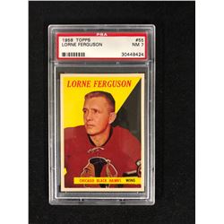 1958 TOPPS #55 LORNE FERGUSON (NM 7) PSA GRADED