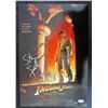 Image 1 : Steven Spielberg "Indiana Jones: Temple of Doom" 11x17 Movie Poster (PSA Hologram)