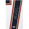 Image 2 : Rob Gronkowski Signed Patriots 35" x 43" Custom Framed Jersey (Beckett COA)
