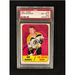 1967 TOPPS #39 JOHN McKENZIE (NM-MT 8) PSA GRADED