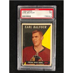 1958 TOPPS #37 EARL BALFOUR (NM 7) PSA GRADED