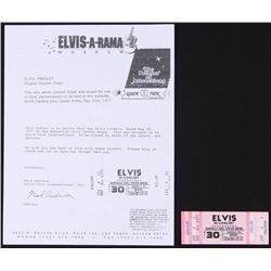 Elvis Presley Authentic Ticket Stub from May 30, 1977 W/ LOA