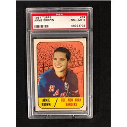 1967 TOPPS #89 ARNIE BROWN (NM-MT 8) PSA GRADED