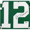 Image 2 : Joe Namath Signed Jets 35" x 43" Custom Framed Jersey (JSA COA)
