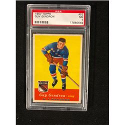1957 TOPPS #52 GUY GENDRON (NM 7) PSA GRADED