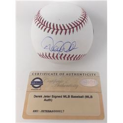 DEREK JETER SIGNED MLB BASEBALL (STEINER COA)