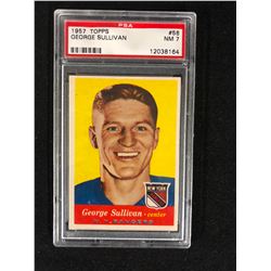 1957 TOPPS #56 GEORGE SULLIVAN (NM 7) PSA GRADED