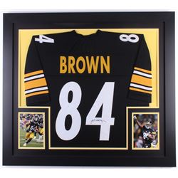 Antonio Brown Signed Steelers 31x35 Custom Framed Jersey (JSA Hologram)