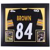 Image 1 : Antonio Brown Signed Steelers 31x35 Custom Framed Jersey (JSA Hologram)