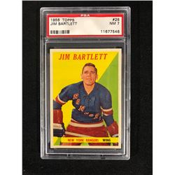 1958 TOPPS #26 JIM BARTLETT (NM 7) PSA GRADED