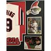 Image 3 : CHARLIE SHEEN SIGNED CLEVELAND INDIANS WILD THING JERSEY DISPLAY W/ COA