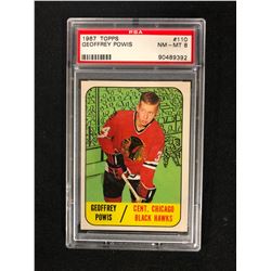 1967 TOPPS #110 GEOFFREY POWIS (NM-MT 8) PSA GRADED