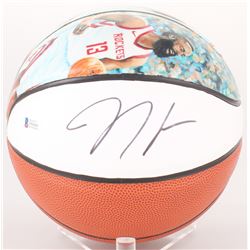 JAMES HARDEN SIGNED 2018 NBA MVP HOUSTON ROCKETS BASKETBALL W/ COA