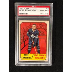 1967 TOPPS #12 PETER STEMKOWSKI (NM-MT 8) PSA GRADED