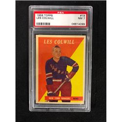 1958 TOPPS #19 LES COLWILL (NM 7) PSA GRADED