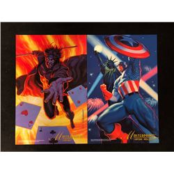 MARVEL MASTERPRINTS CARDS LOT (8  X 10 )