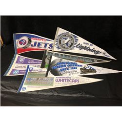 SPORTS PENNANTS LOT