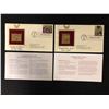 Image 1 : 24KT GOLD REPLICA STAMP FIRST DAY COVERS WITH INSERTS LOT