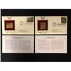 Image 1 : 24KT GOLD REPLICA STAMP FIRST DAY COVERS WITH INSERTS LOT