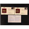 Image 1 : 24KT GOLD REPLICA STAMP FIRST DAY COVERS WITH INSERTS LOT