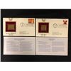 Image 1 : 24KT GOLD REPLICA STAMP FIRST DAY COVERS WITH INSERTS LOT