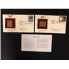 Image 1 : 24KT GOLD REPLICA STAMP FIRST DAY COVERS WITH INSERTS LOT