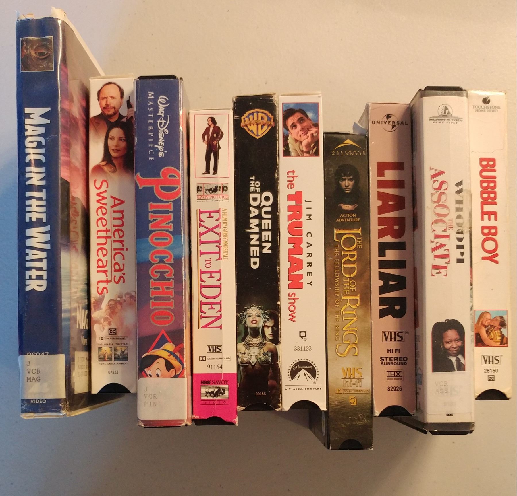 Lot of 10 VHS Movies