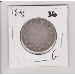 1896 NFLD 50 CENT PIECE