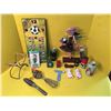 Image 1 : 15 MISC METAL ITEMS, WOMAN SHOPPING, ETC