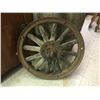 Image 5 : ESSEX MOTORS WOODEN CAR WHEEL W/DUST HUB CAP