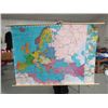 Image 1 : WALL MAP OF EUROPE IN 1763 APPROX 56X46