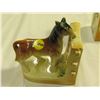 Image 2 : 2 PORCELAIN HORSE BOOKENDS, 1 W/BROKEN EAR